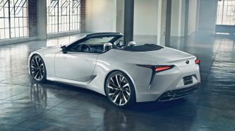 Lexus LC convertible previewed in lush concept form