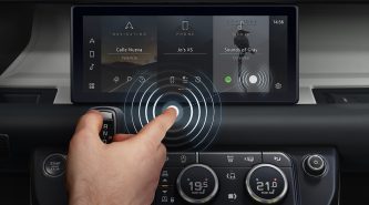 JLR infotainment tech: germ-fighting contactless touchscreens