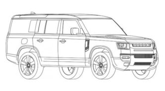 Land Rover Defender 130 2023: stretched three-row luxury off-roader previewed in patent drawings