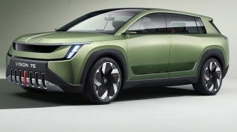 Skoda Vision 7S SUV reveals new design language, logo and electric focus